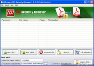 AWinware Pdf Security Unlock screenshot